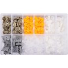 Kárpit rögzítő patent, furatfedő készlet Renault 300db (YATO YT-06651)