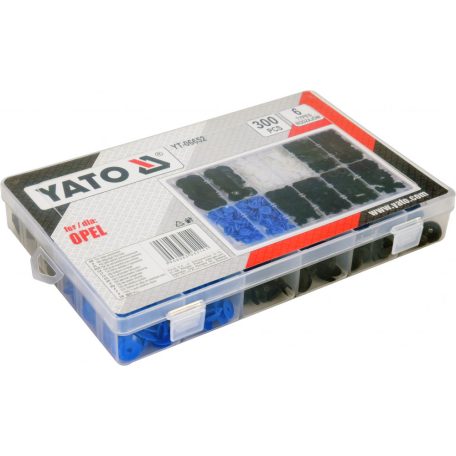 Kárpit rögzítő patent, furatfedő készlet Opel 300db (YATO YT-06652)