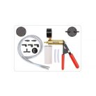 Kézi vákumszivattyú és ac-pumpa mérő, tartozékokkal -1÷0 bar, 10részes (YATO YT-0673)