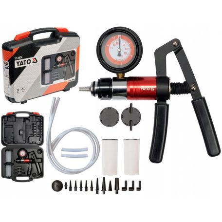 Kézi vákumszivattyú és AC-pumpa mérő készlet 22részes (YATO YT-0674)