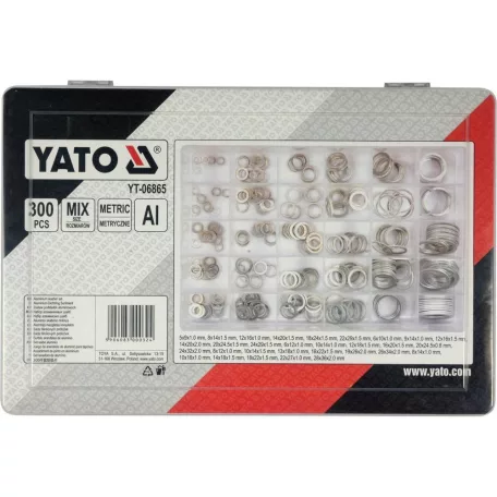 Alumínium alátét készlet 300 db (YATO YT-06865)