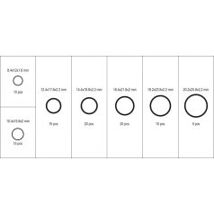   Réz alátét, tömítőgyűrű készlet 95 db (YATO YT-068713)