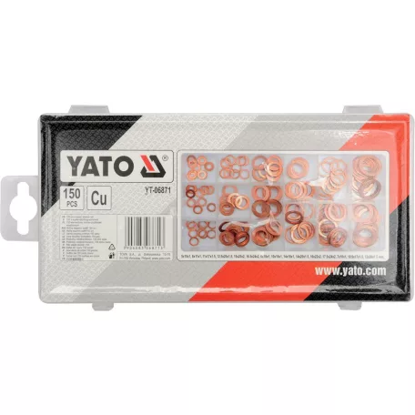 Réz alátét készlet 150db (YATO YT-06871)