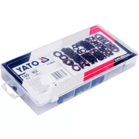Kábelátvezető gumigyűrű készlet 180részes (YATO YT-06878)