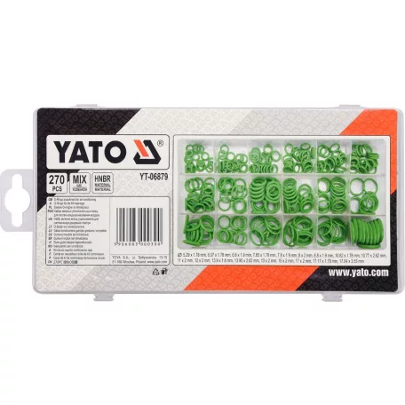 O-gyűrű készlet légkondicionálóhoz, klímához 270 db (YATO YT-06879)