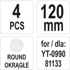 Vésőszár készlet YT-0990-hez (120mm) 4 darabos (YATO YT-09901)