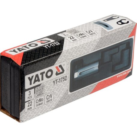 Dugókulcs készlet lambdaszondához 7/8" - 22mm, 3db-os (YATO YT-1752)