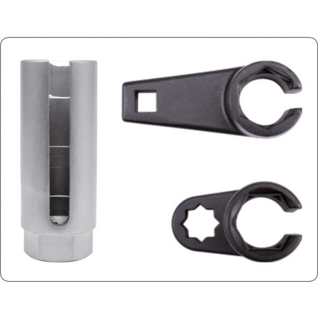 Dugókulcs készlet lambdaszondához 7/8" - 22mm, 3db-os (YATO YT-1752)