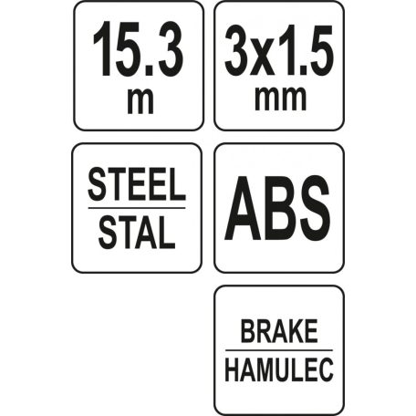 Kábelbehúzó szalag 15.3m (3x1.5mm) (YATO YT-25010)