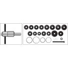 Csapágylehúzó és adapter készlet első futóműhöz, 23 részes (YATO YT-2541)