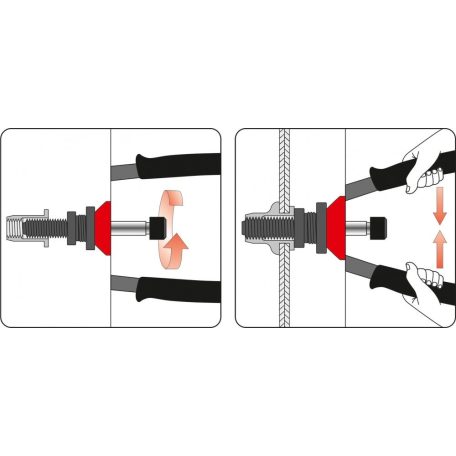 Szegecsanyahúzó karos M3-M8, L:300mm (YATO YT-36112)