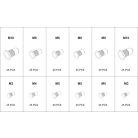 Szegecsanya készlet, M3-M10, 300db-os (YATO YT-36480)