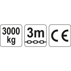 Láncos emelő 3000 kg 3m (YATO YT-58954)