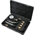 Kompresszió és vákum mérő készlet, benzines, 8részes, 0-20bar (YATO YT-73022)