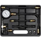 Üzemanyag nyomásmérő szett, benzines, 9 részes, 7bar-ig (YATO YT-73024)