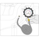 Olajnyomásmérő készlet - 12részes, 35bar (YATO YT-73030)