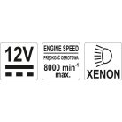 Stroboszkóp lámpa, Xenon 12 V (YATO YT-7310)