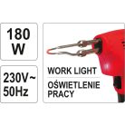 Pillanatforrasztó páka 180 W LED-es (YATO YT-8245)