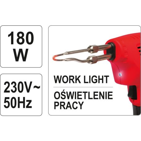 Pillanatforrasztó páka 180 W LED-es (YATO YT-8245)